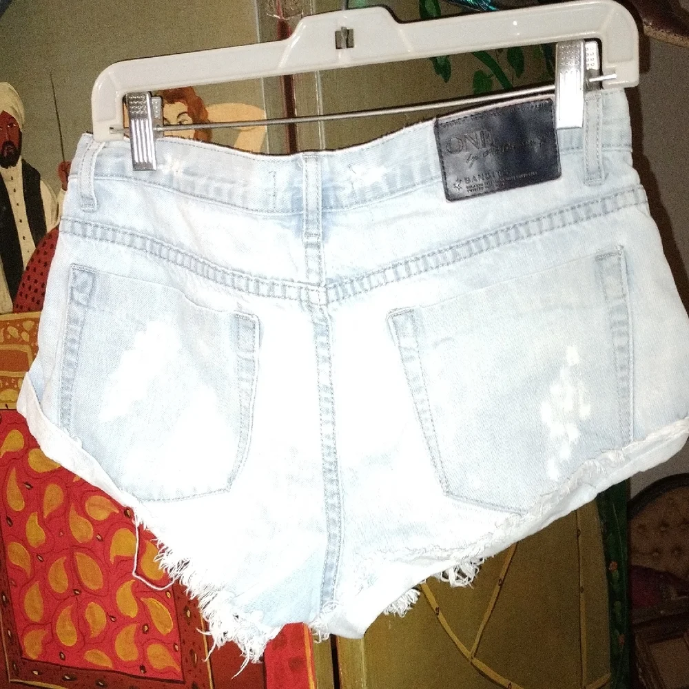 Stylish Light Blue Denim Shorts - Picture 5 of 5